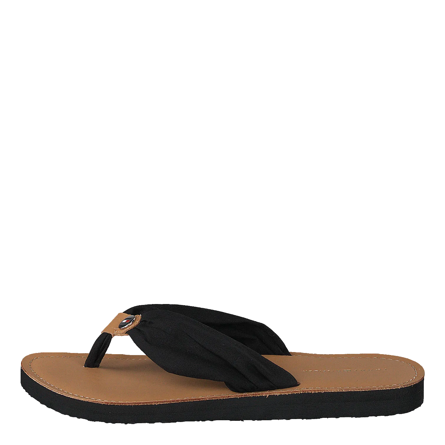 Leather Footbed Beach Sandal Black Bds
