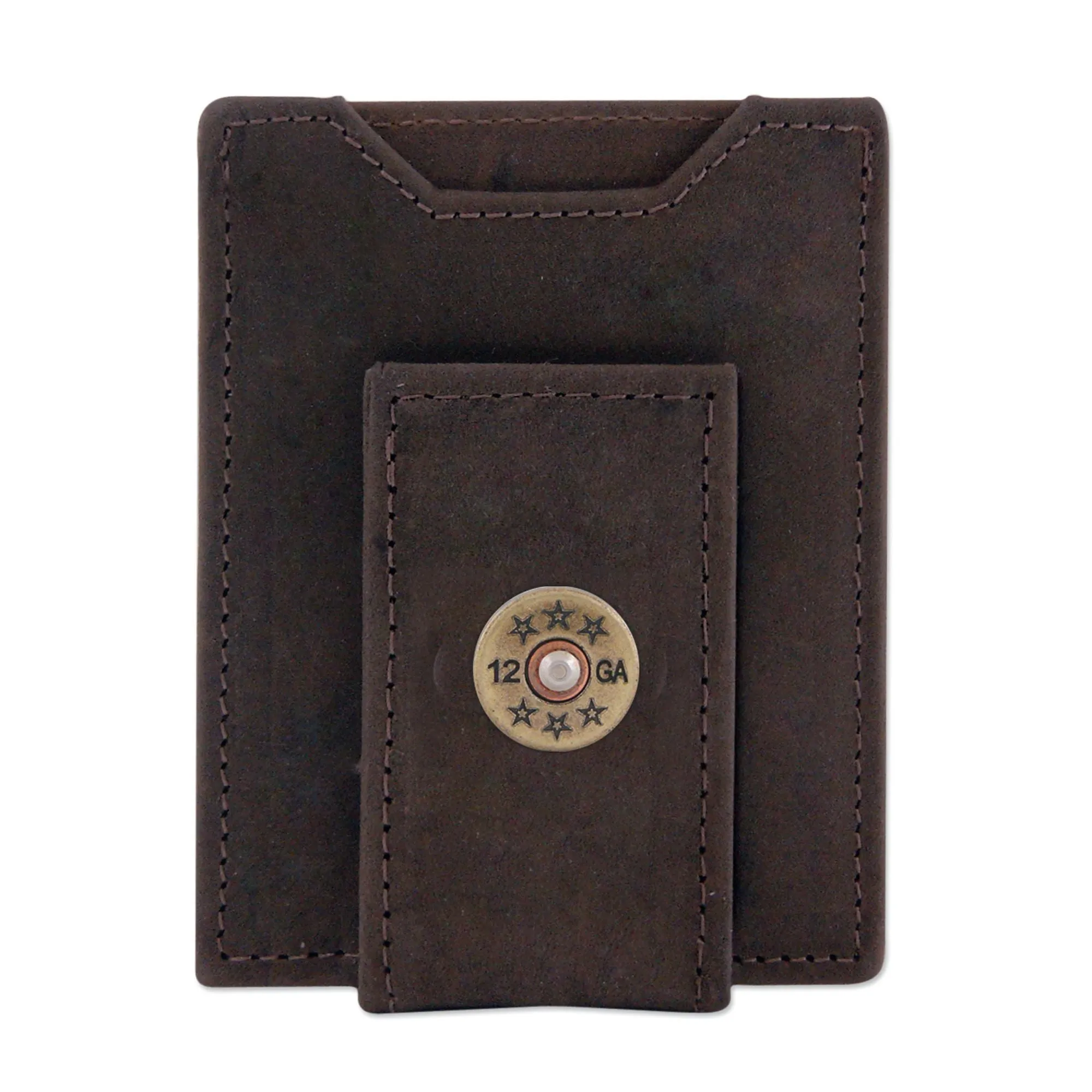 LEATHER FRONT POCKET WALLET - SHOT SHELL