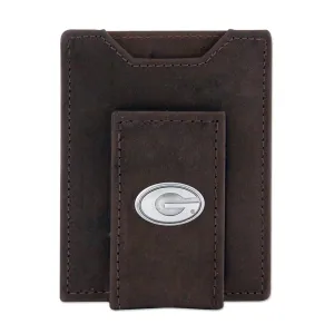 LEATHER FRONT POCKET WALLET - UGA
