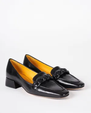leather loafer - nero