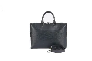LV M50163 PORTE DOCUMENTS JOUR EPI LEATHER BUSINESS BAG