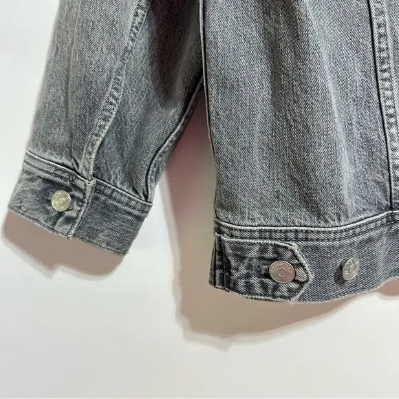 Madewell gray Jean Denim Trucker workwear relaxed fit Jacket