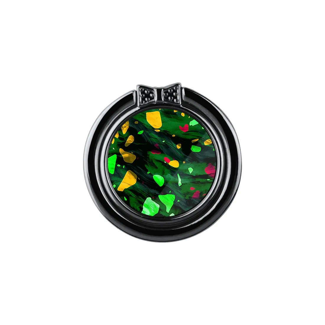 Malachite Terrazzo Gem | Phone Ring Holder  (Non-MagSafe)