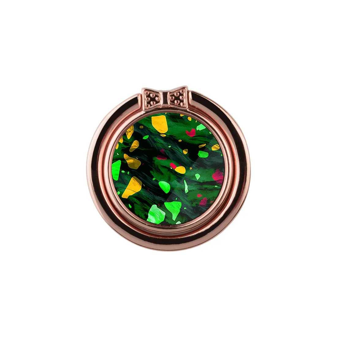 Malachite Terrazzo Gem | Phone Ring Holder  (Non-MagSafe)