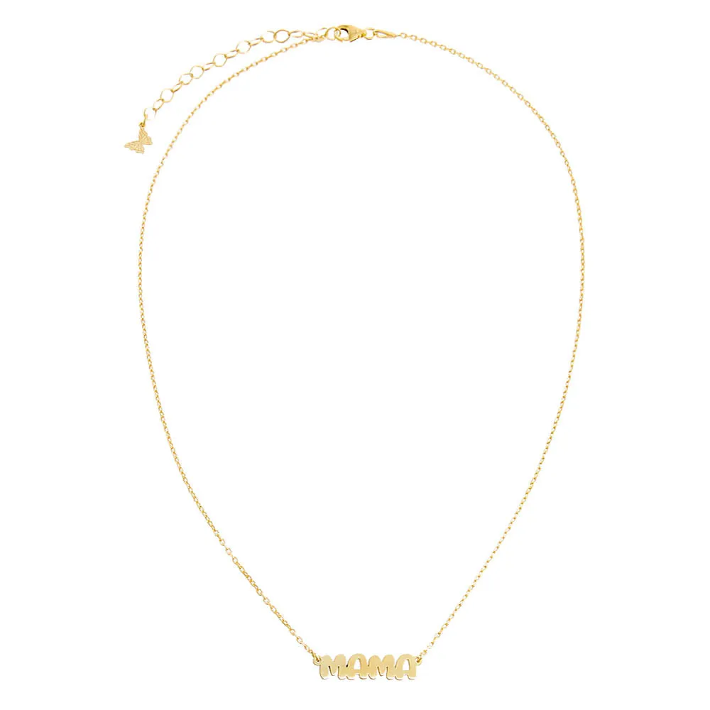 MAMA Flat Bubble Name Necklace