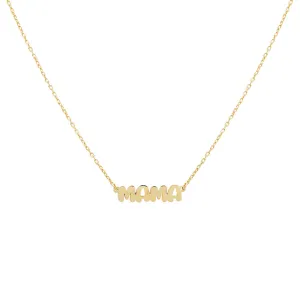 MAMA Flat Bubble Name Necklace