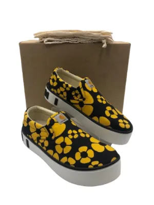 Marni x Carhartt Black Yellow Flowers Size 43 ~ US 10 Men's Shoes