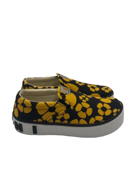 Marni x Carhartt Black Yellow Flowers Size 43 ~ US 10 Men's Shoes