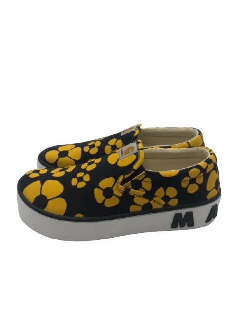 Marni x Carhartt Black Yellow Flowers Size 43 ~ US 10 Men's Shoes