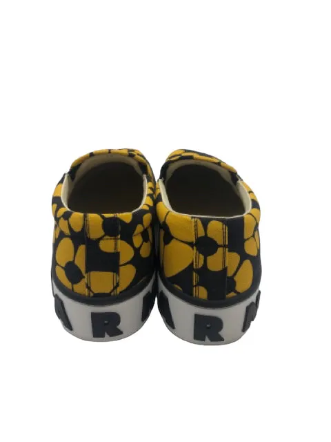 Marni x Carhartt Black Yellow Flowers Size 43 ~ US 10 Men's Shoes