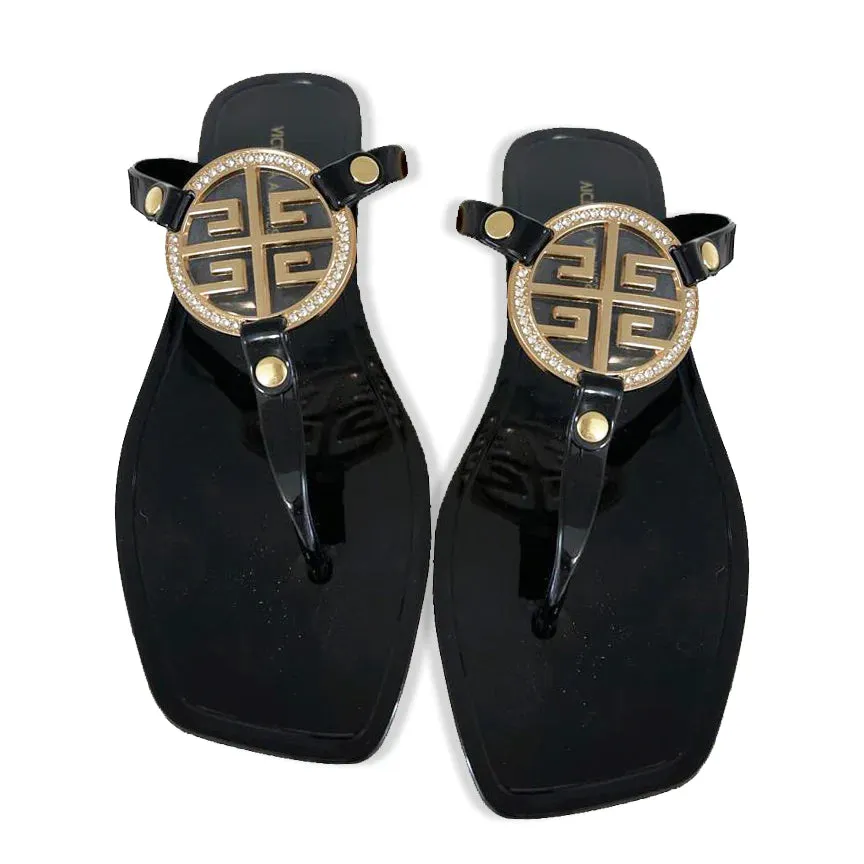 Martini Jelly Sandals Black