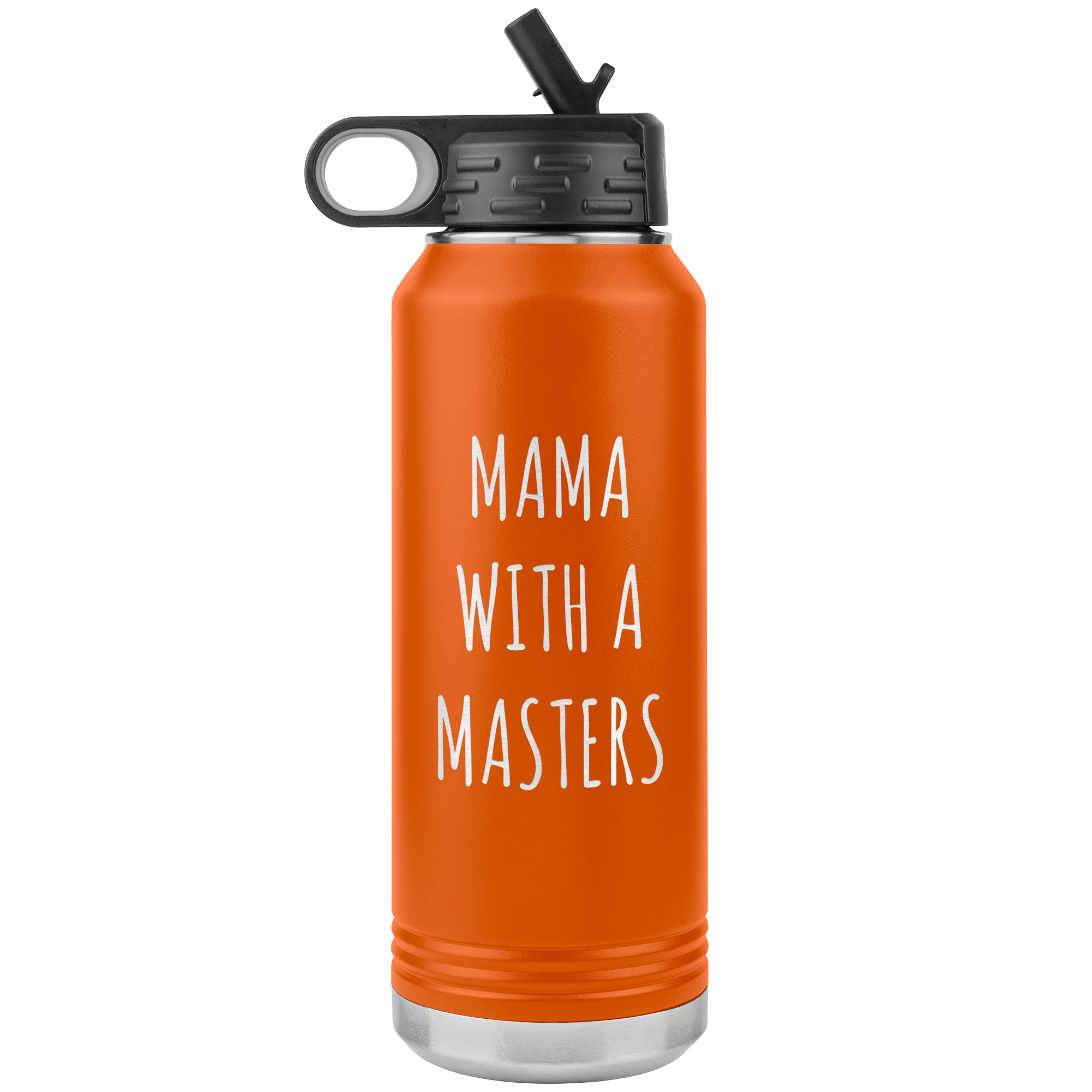 Masters Degree Gift for Mom Mama with a Master's Degree Graduation Graduate School Gifts for Mom MBA Insulated Water Bottle 32oz BPA Free