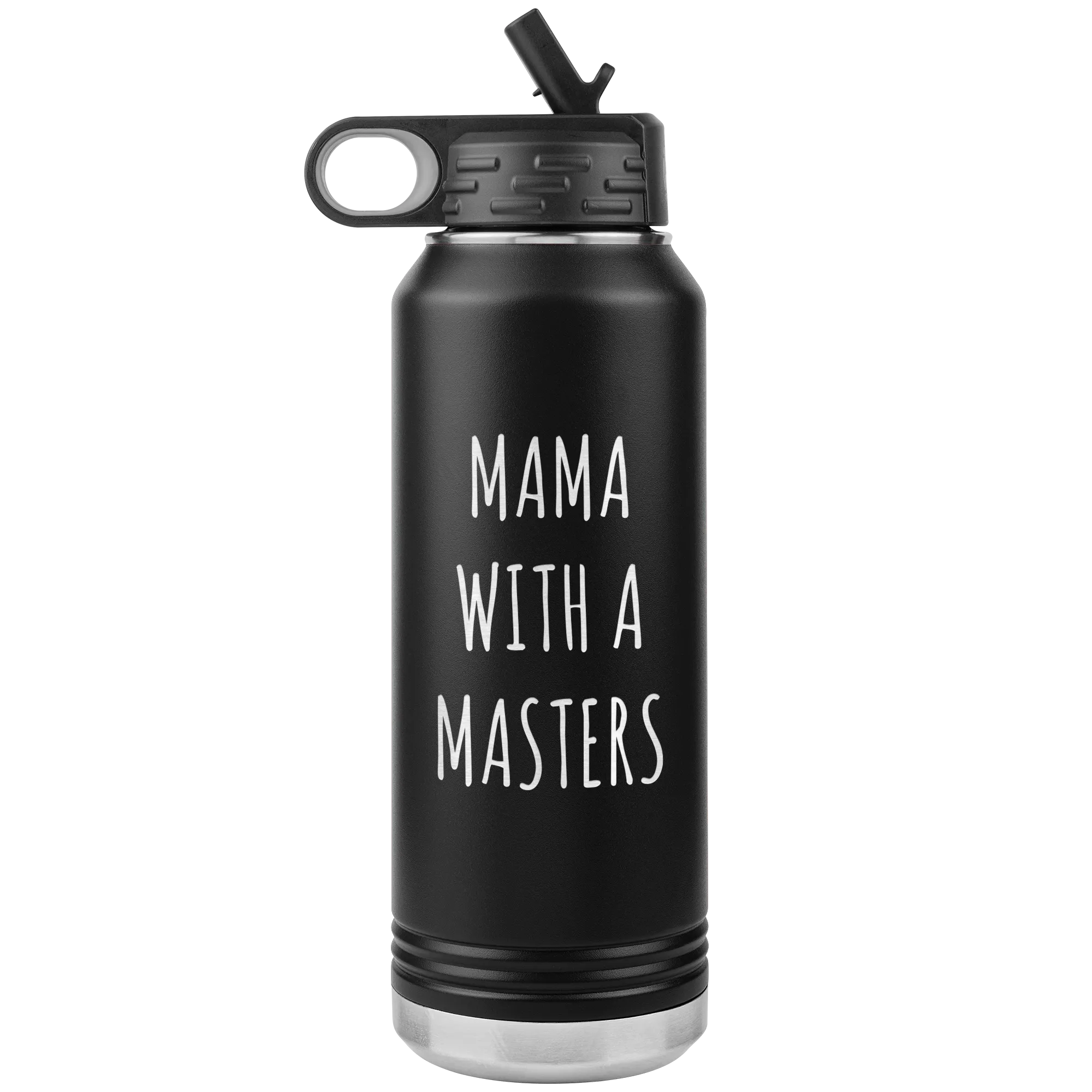 Masters Degree Gift for Mom Mama with a Master's Degree Graduation Graduate School Gifts for Mom MBA Insulated Water Bottle 32oz BPA Free