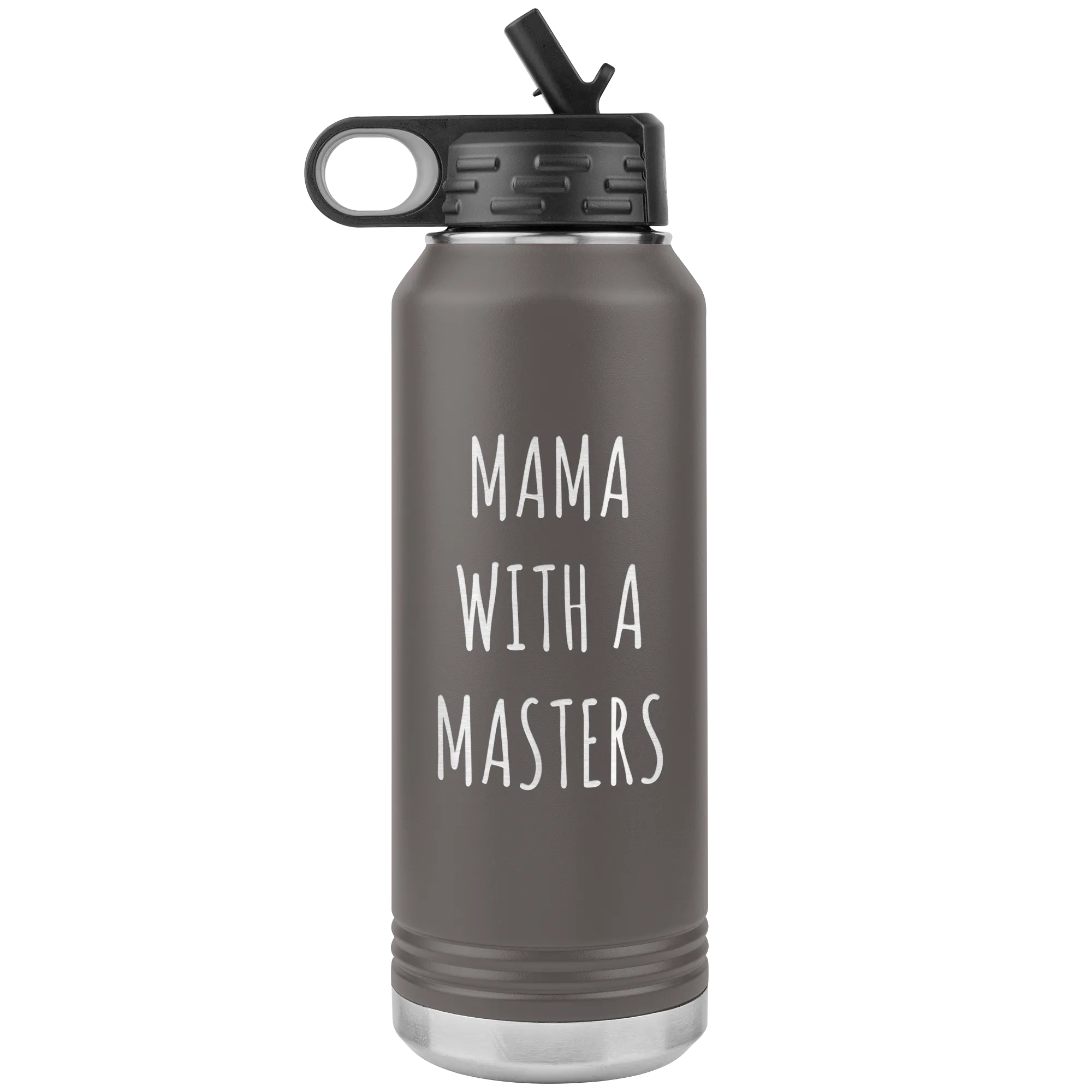 Masters Degree Gift for Mom Mama with a Master's Degree Graduation Graduate School Gifts for Mom MBA Insulated Water Bottle 32oz BPA Free