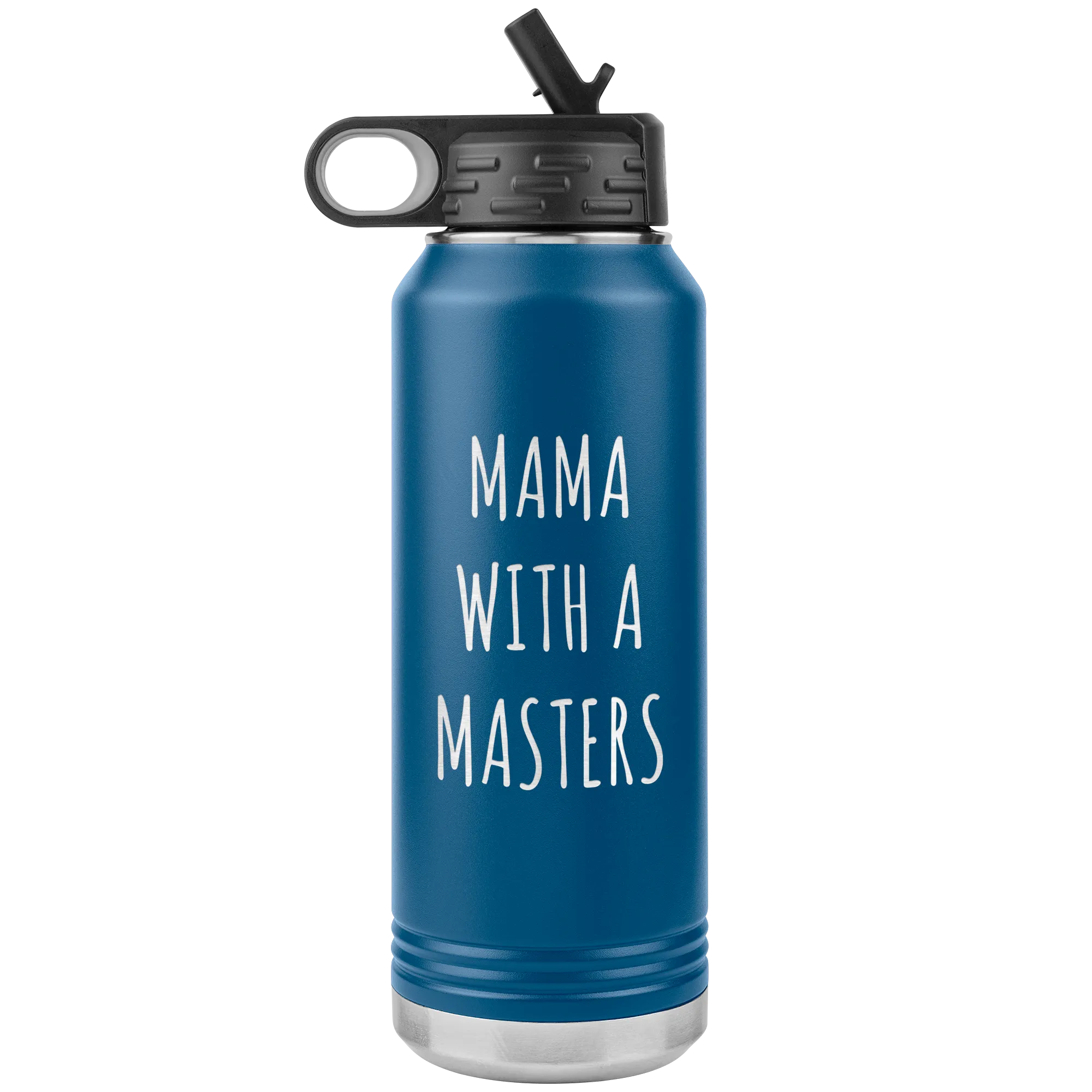 Masters Degree Gift for Mom Mama with a Master's Degree Graduation Graduate School Gifts for Mom MBA Insulated Water Bottle 32oz BPA Free