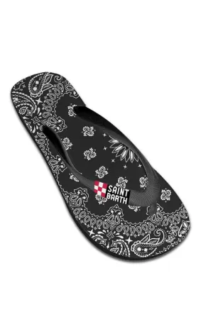 MC2 SAINT BARTH Man Flip Flops Bandanna Print Tommy