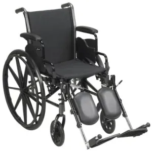 McKesson Lightweight Wheelchair with Swing Away Elevating Leg Rests