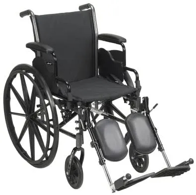 McKesson Lightweight Wheelchair with Swing Away Elevating Leg Rests