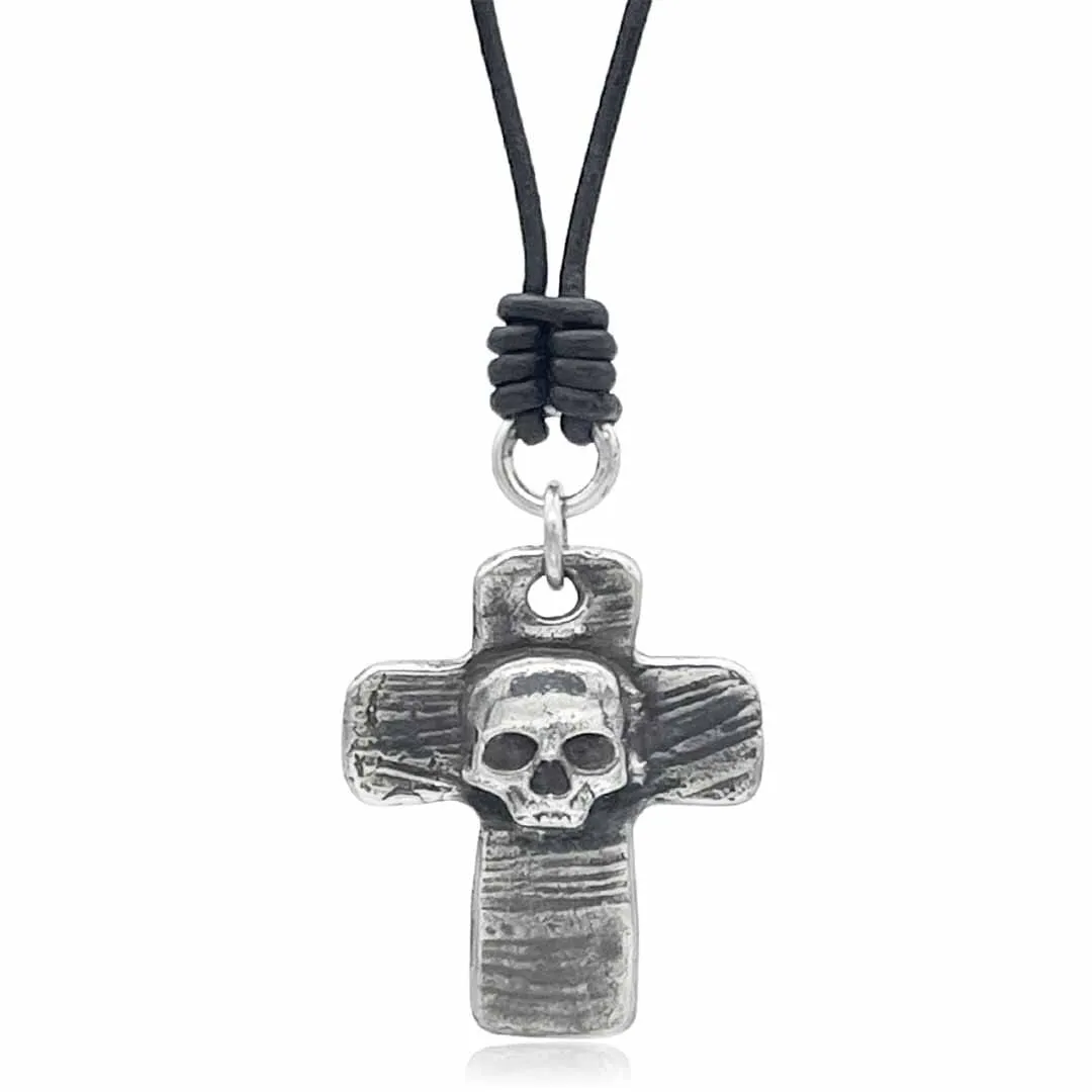 Memento Mori Skull Cross Pendant