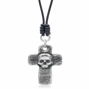 Memento Mori Skull Cross Pendant