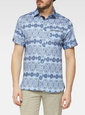 Men's casual short sleeve stretch shirt