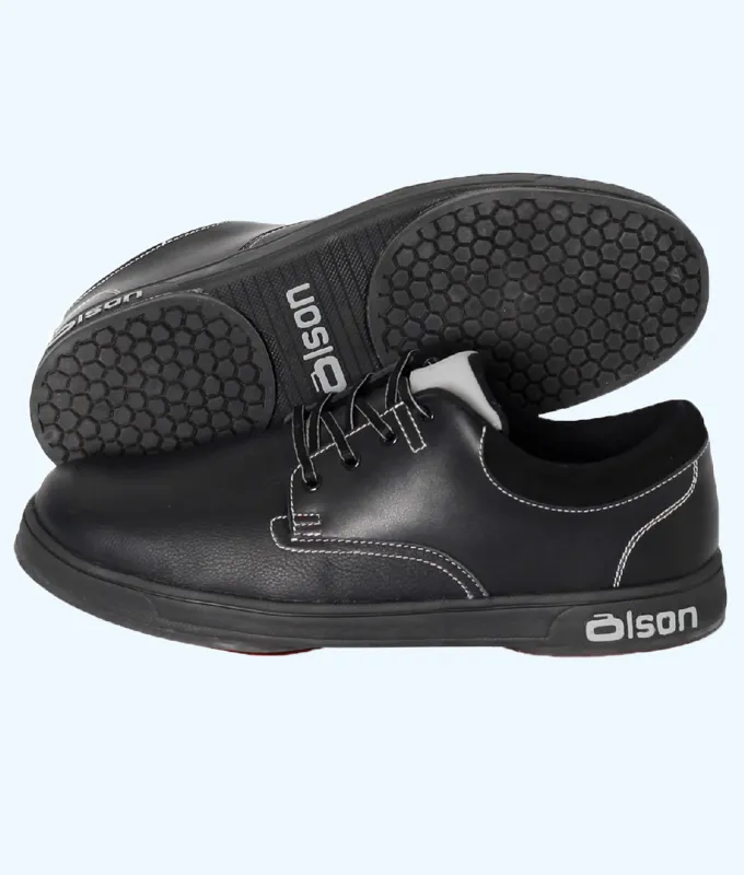 Men's Genesis Black Leather Double Gripper