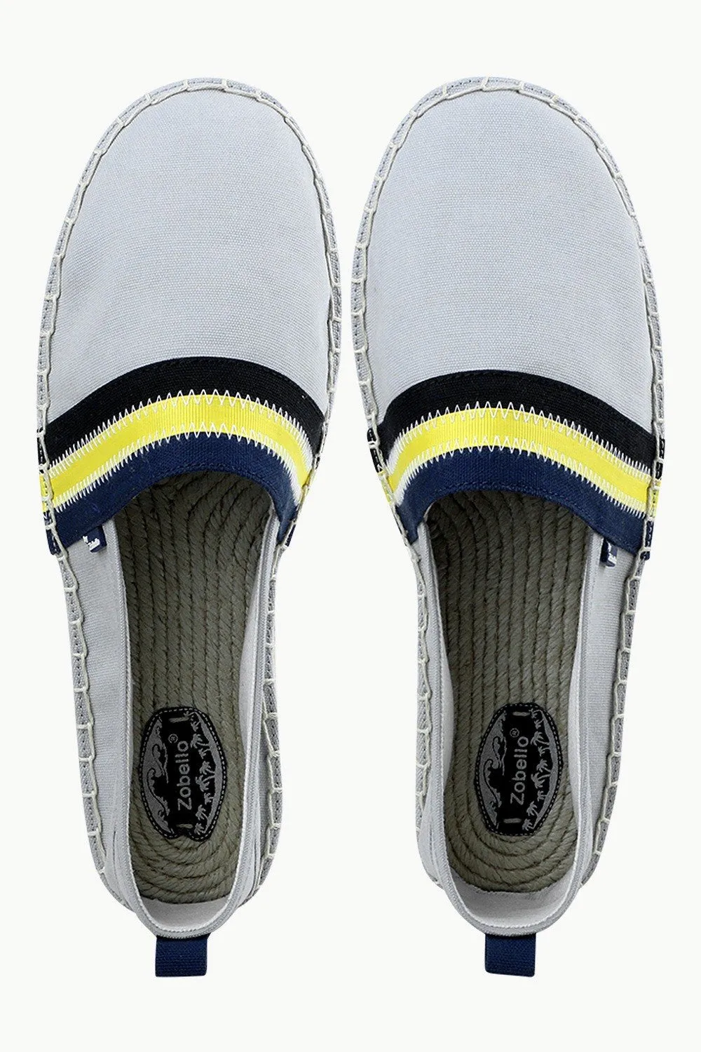 Men's Grey Cut N' Sew Canvas Espadrilles