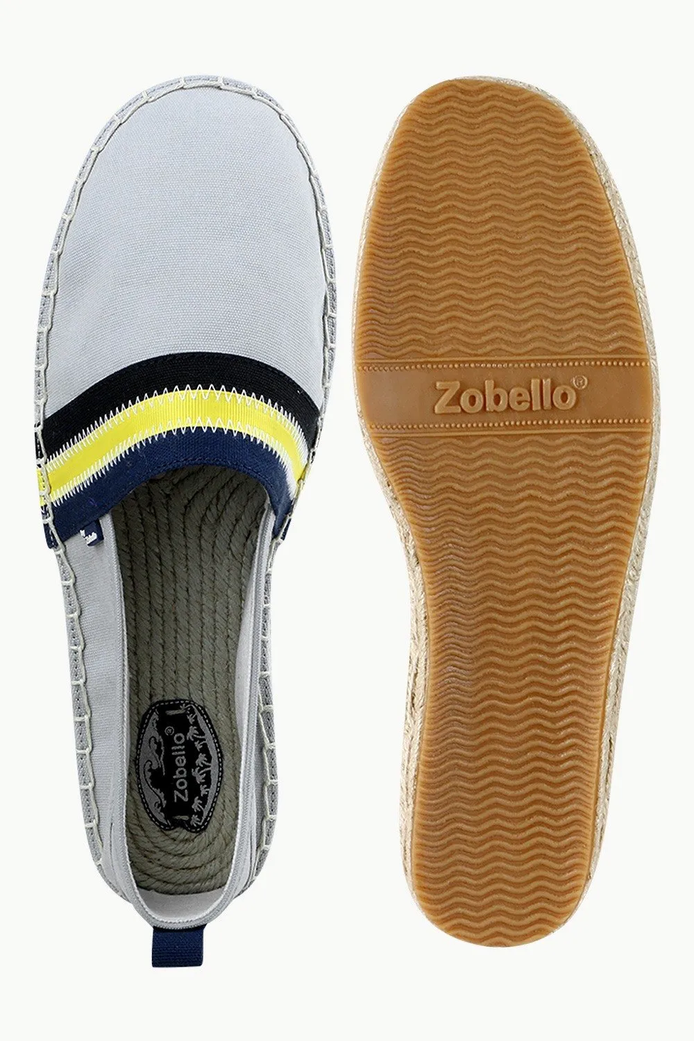 Men's Grey Cut N' Sew Canvas Espadrilles
