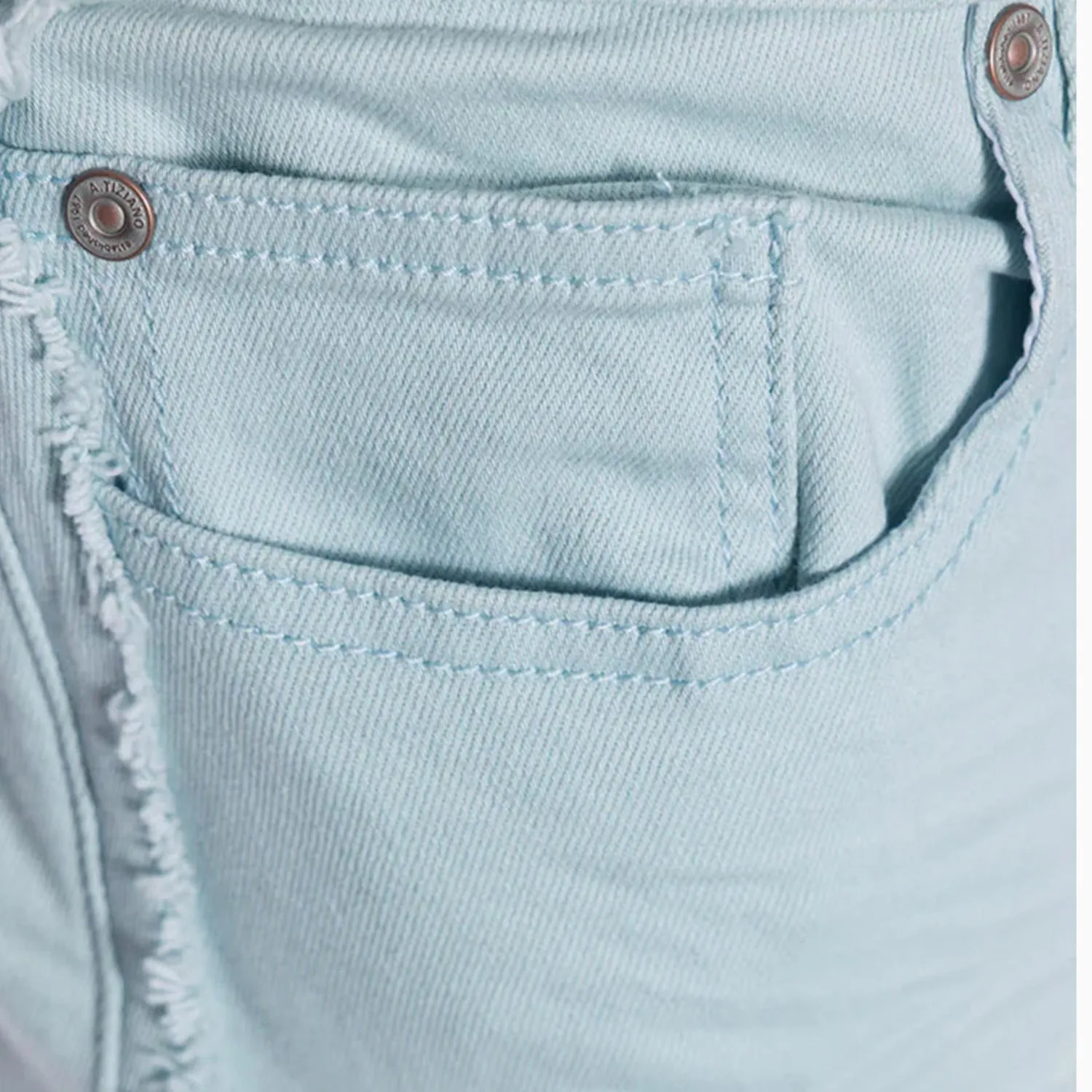 Men's Jett Twill Jean With Frayed Edges Denim Slim Pant