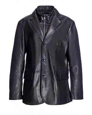 Men's Leather Blazer