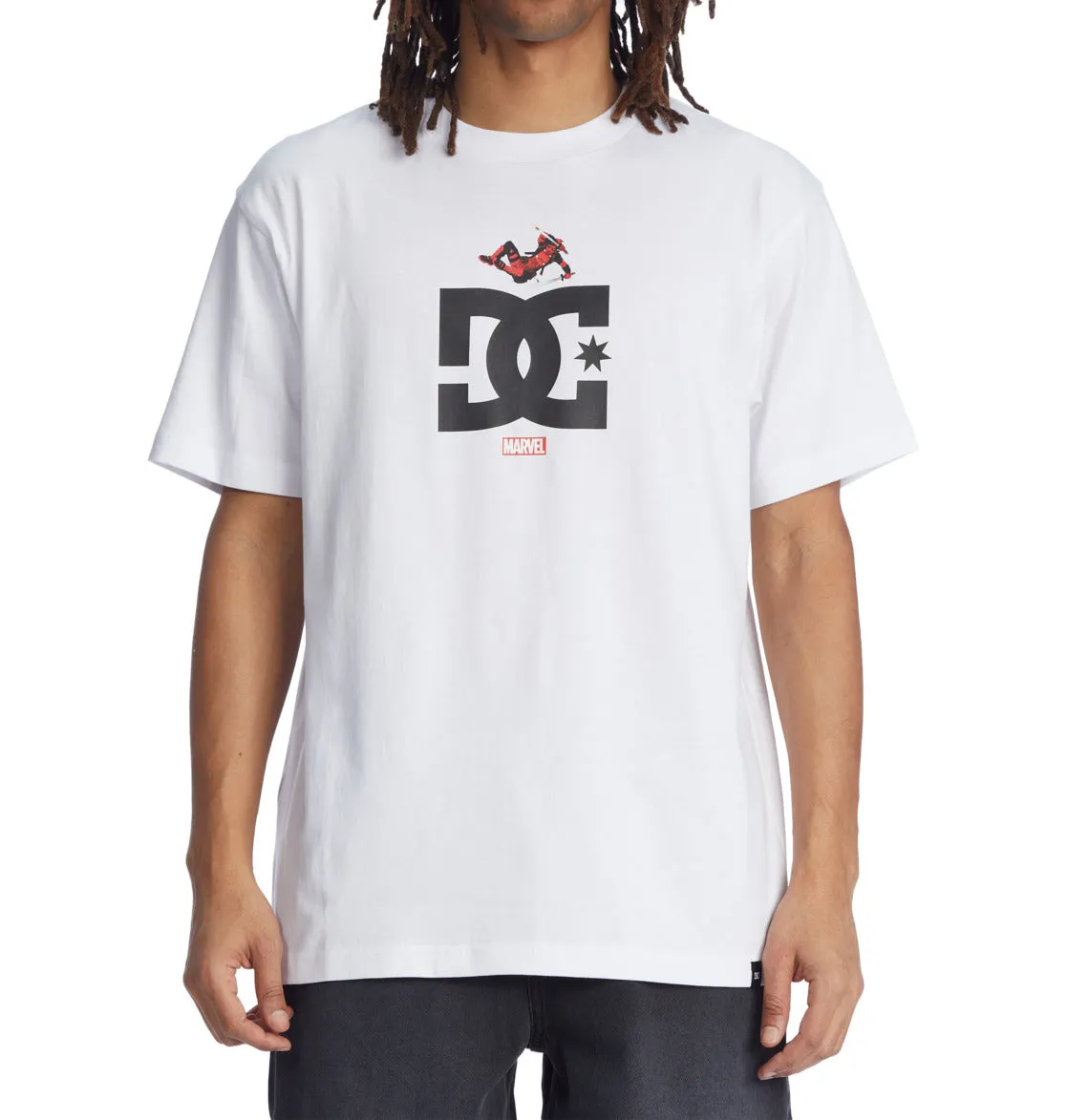 MEN'S MARVEL DEADPOOL X DC JUMP STAR TEE