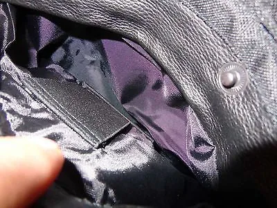MEN'S MOTORCYCLE BLK SIDELACE VENTED JACKET WITH 2 GUN POCKETS INSIDE UPTO 11X