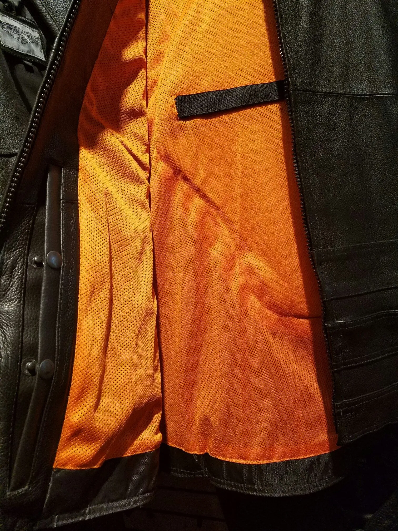 MEN'S MOTORCYCLE UPDATED SWAT TACTICAL STYLE GUNPOCKET LEATHER VEST