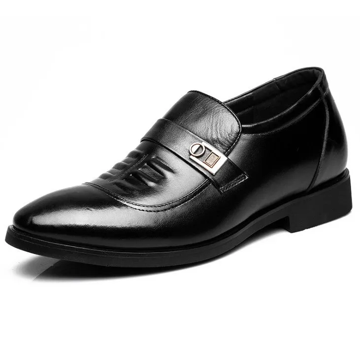 Men's Small Size Hidden Heel Dress Shoes MS39