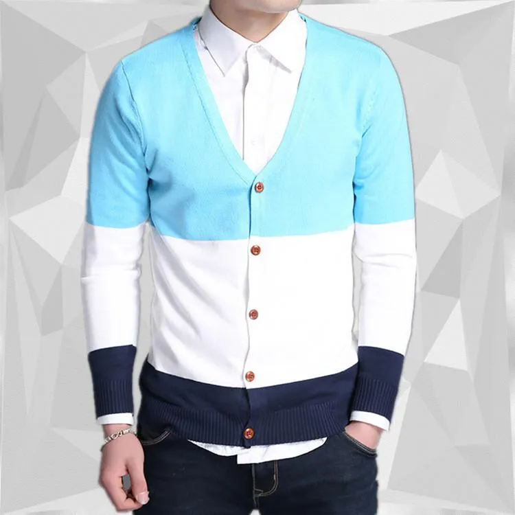 Men's V-Neck Fashion Cardigan