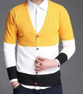 Men's V-Neck Fashion Cardigan