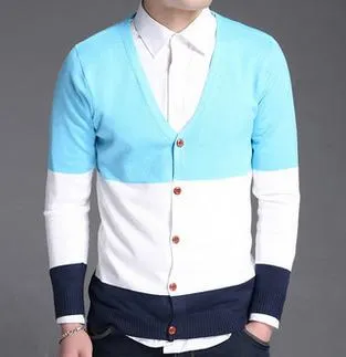 Men's V-Neck Fashion Cardigan