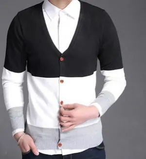 Men's V-Neck Fashion Cardigan
