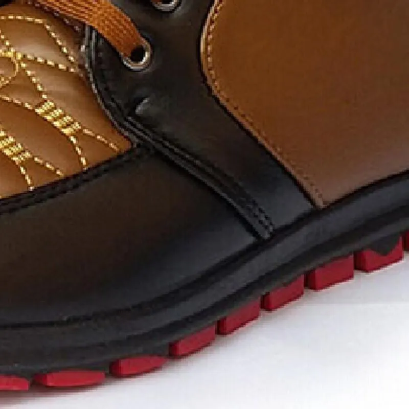 Men's Winter Warm Patchwork Boots 2 Colors