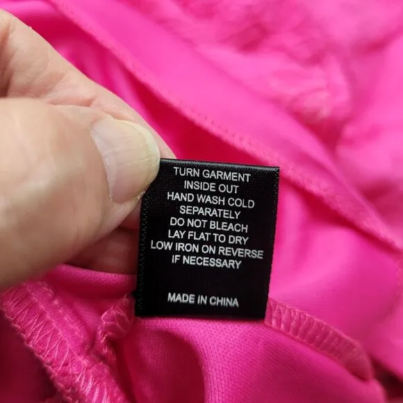 Midnight Doll Gathered Ruffle Flounce Hem Mini Dress Women's Size S Fuschia NWT