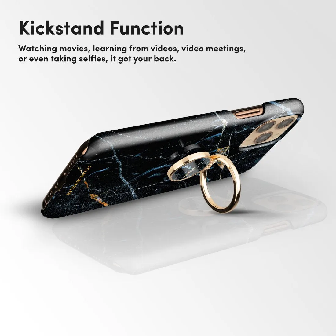 Midnight Marble | Phone Ring Holder  (Non-MagSafe)