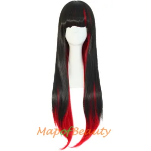 Mixed Color Animation Exhibition Express Individuality Ladies Long Straight Cosplay Wigs