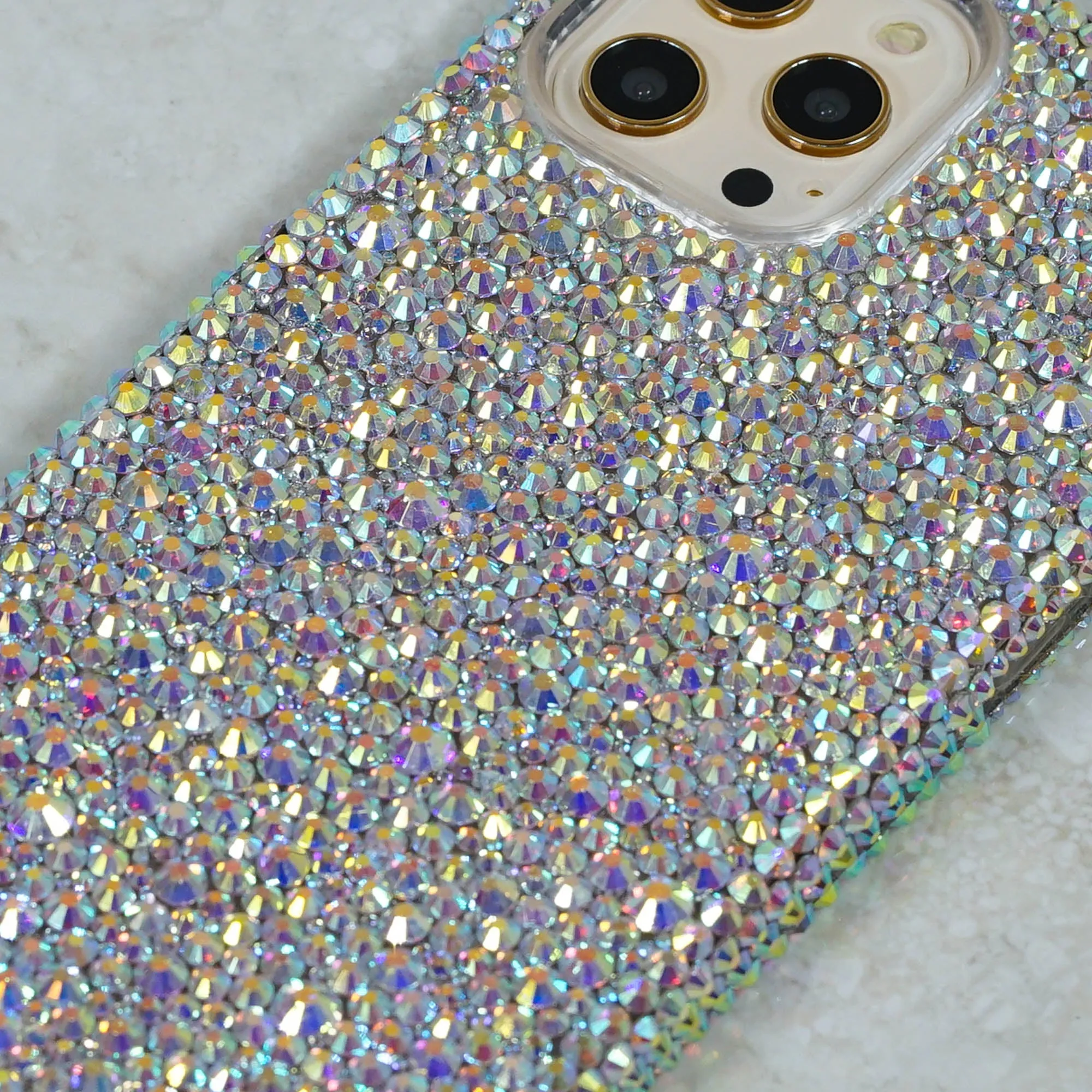 Mixed Sizes Aurora Borealis Crystals Design (style 919)