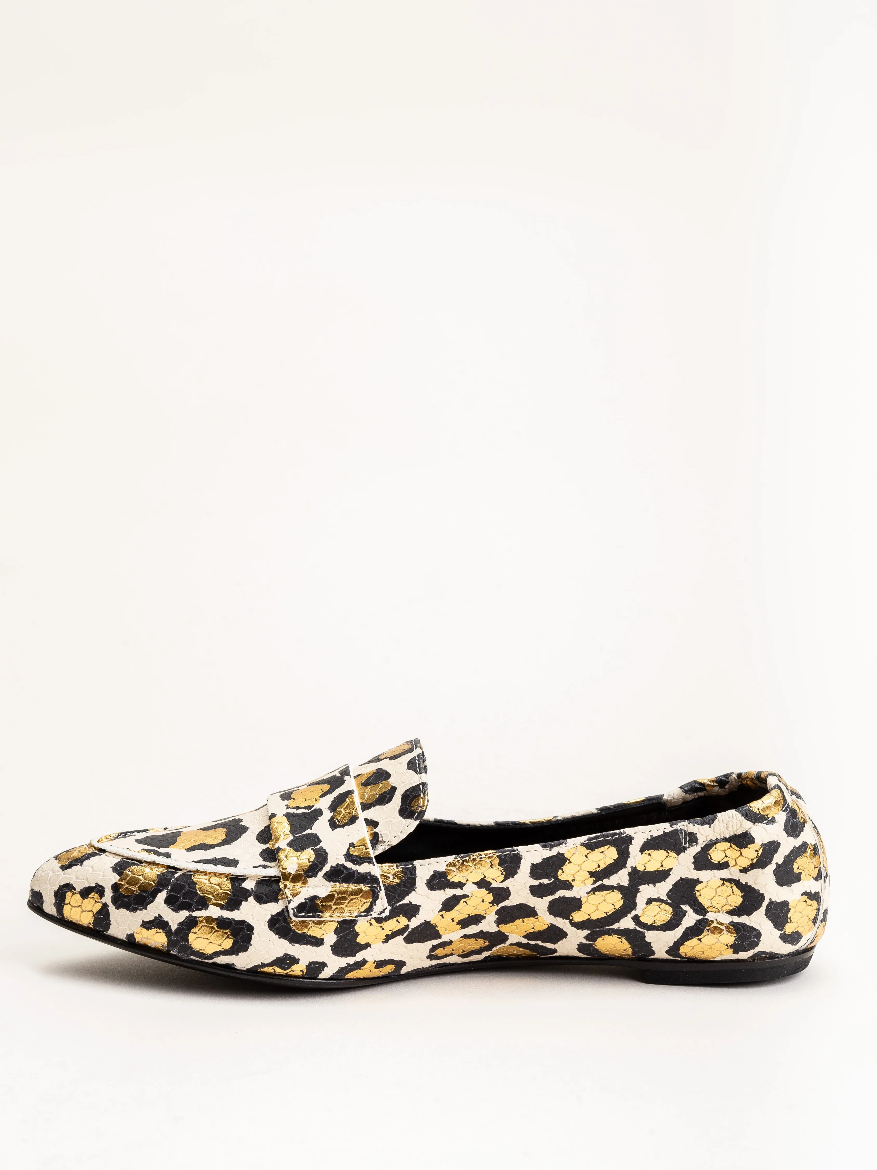 moccasin with keeper off white animal print