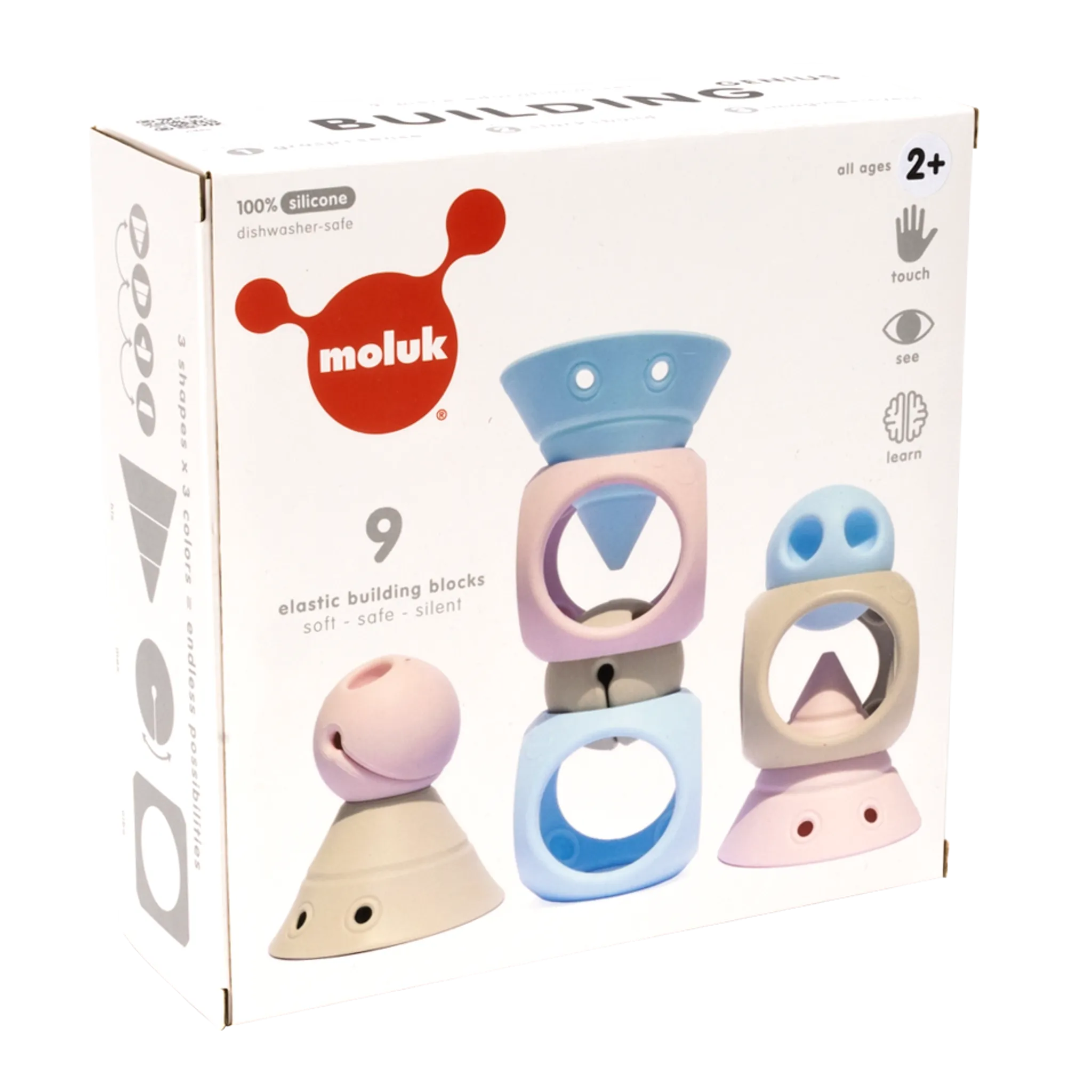 Moluk - Building Genius - Pastel (set of 9)