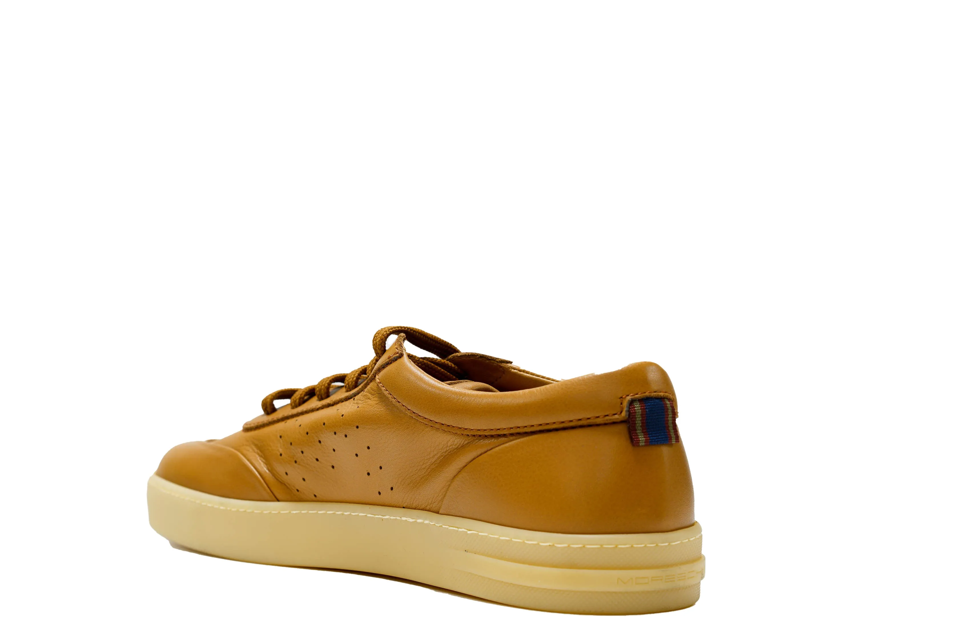Moreschi Men's Brown Pecan Leather Sneaker 44428 30% OFF