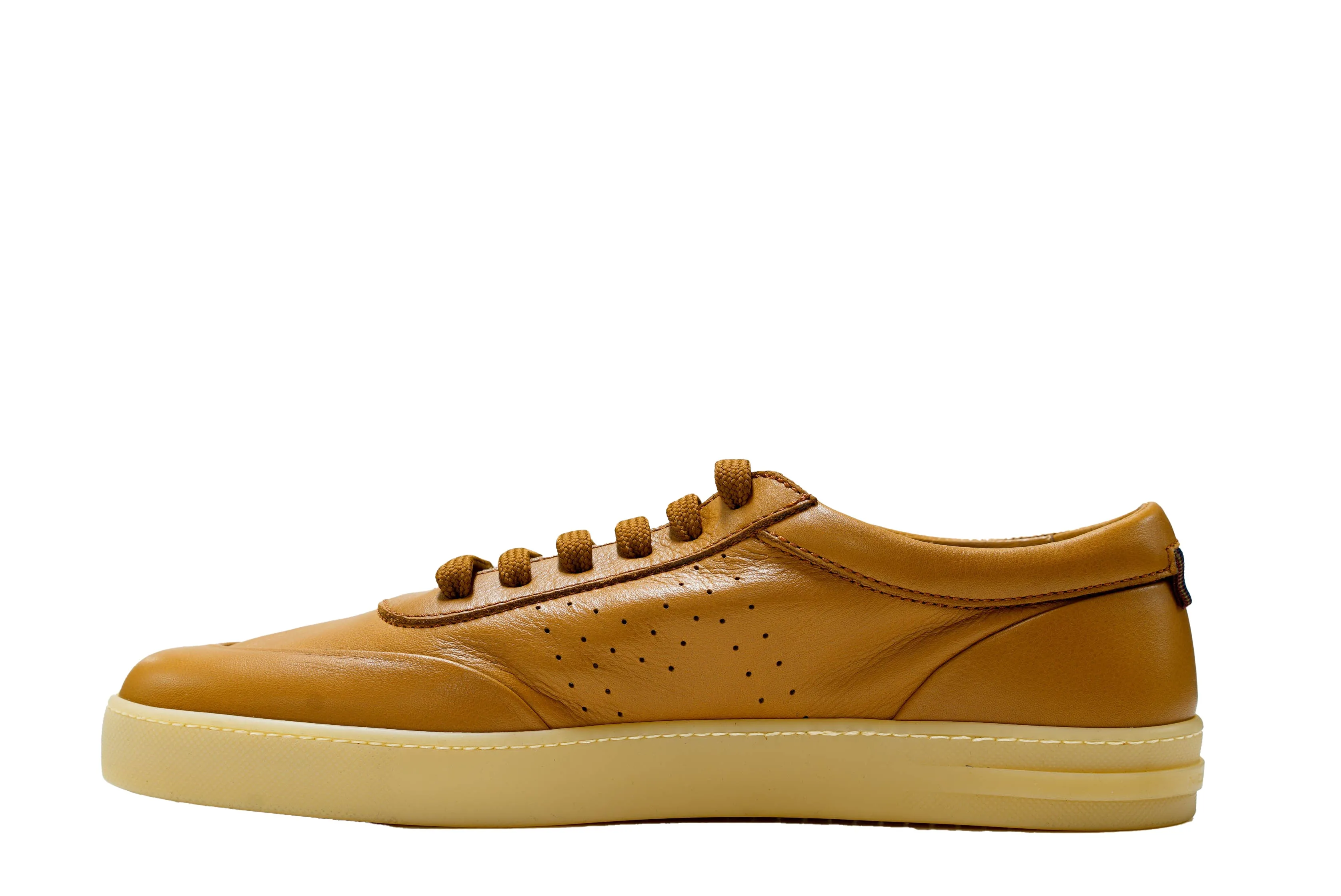 Moreschi Men's Brown Pecan Leather Sneaker 44428 30% OFF