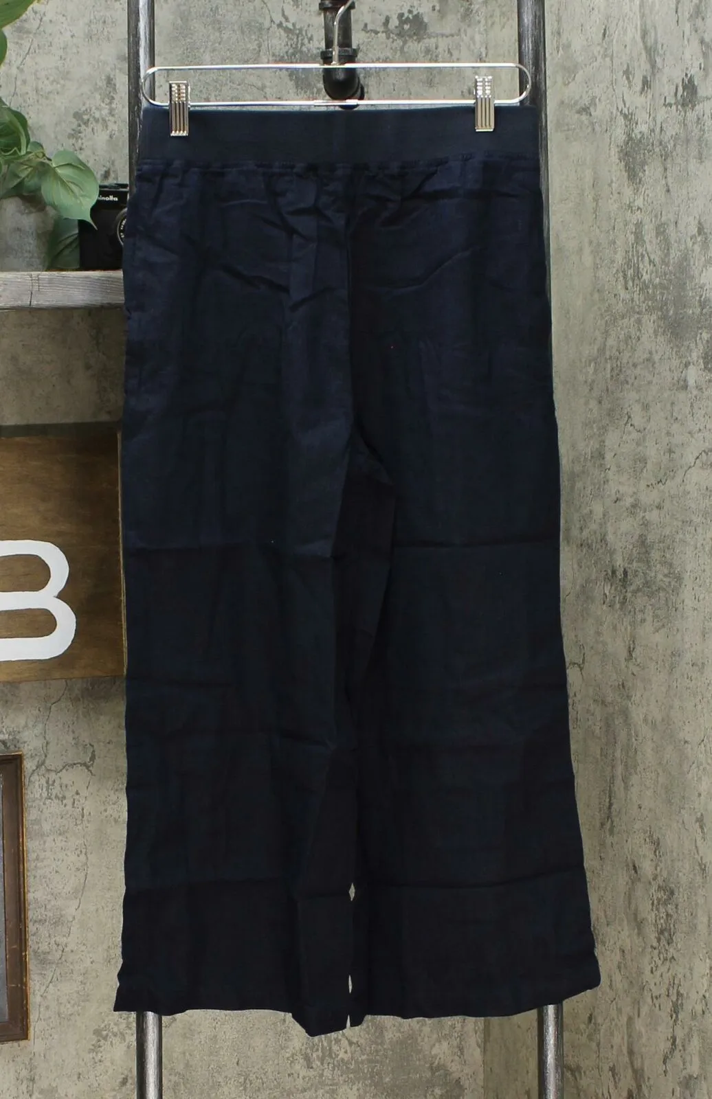 MOTTO Women's Linen Blend Pull On Wide Leg Pants