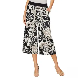 MOTTO Women's Linen Blend Pull On Wide Leg Pants