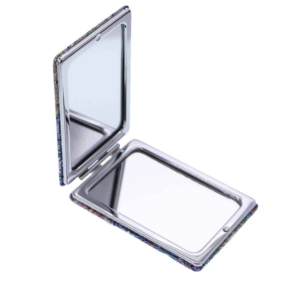 Multicolor Floral Compact Makeup Mirror